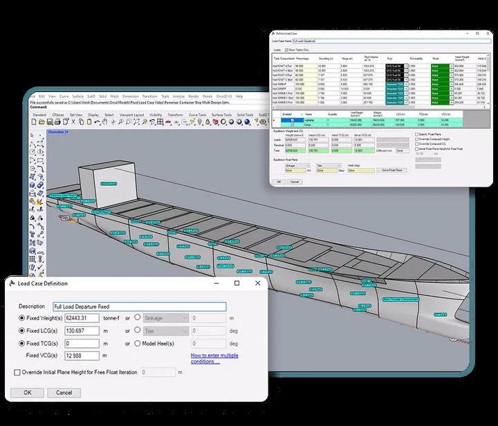 Advanced Stability in Orca3D, example 2