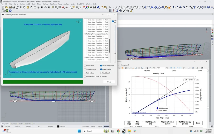 Hull Design in Orca3D, example 2